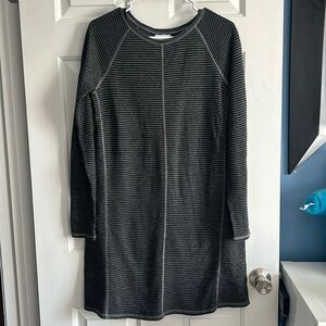 J. Jill Striped Sweater Dress Long Sleeve Gray Size XS